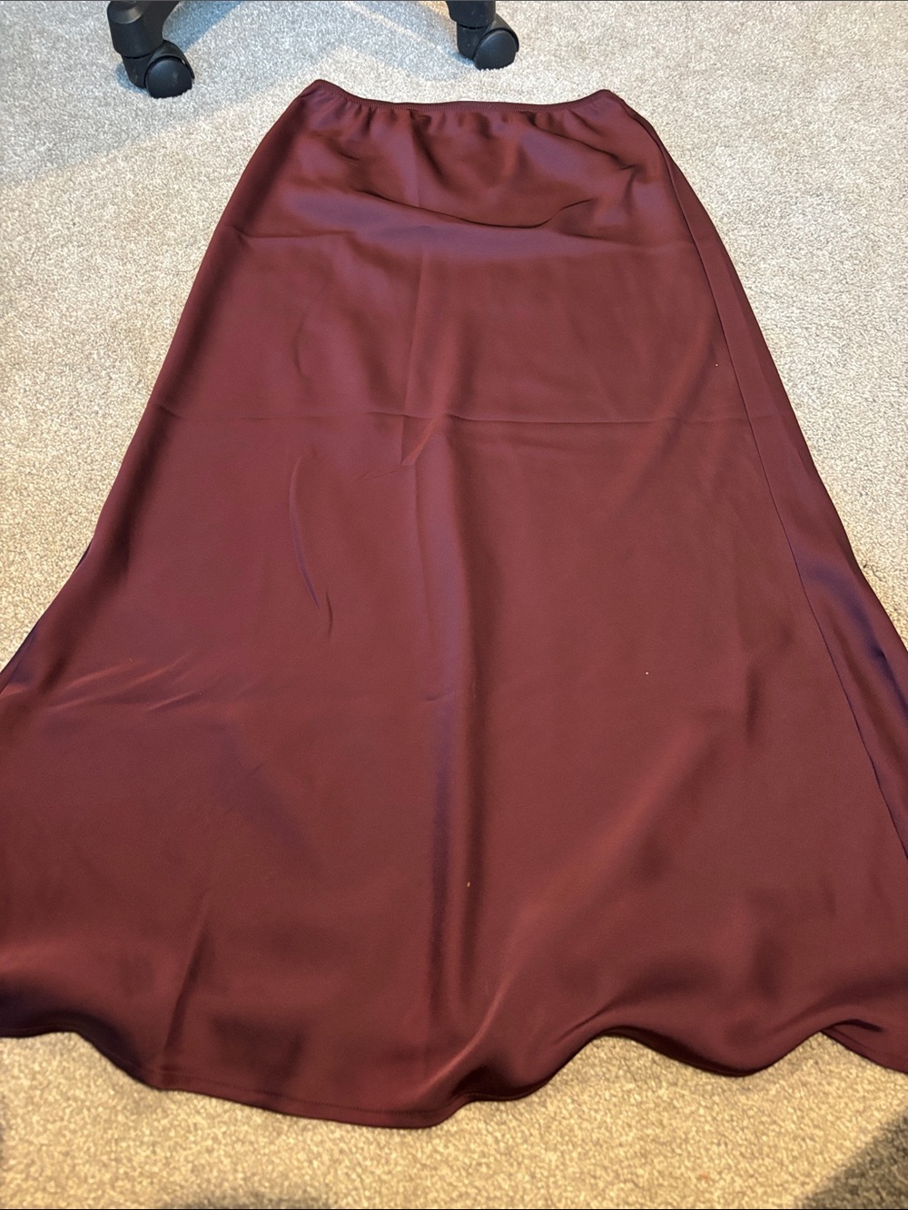 a new day Burgundy Maxi Skirt